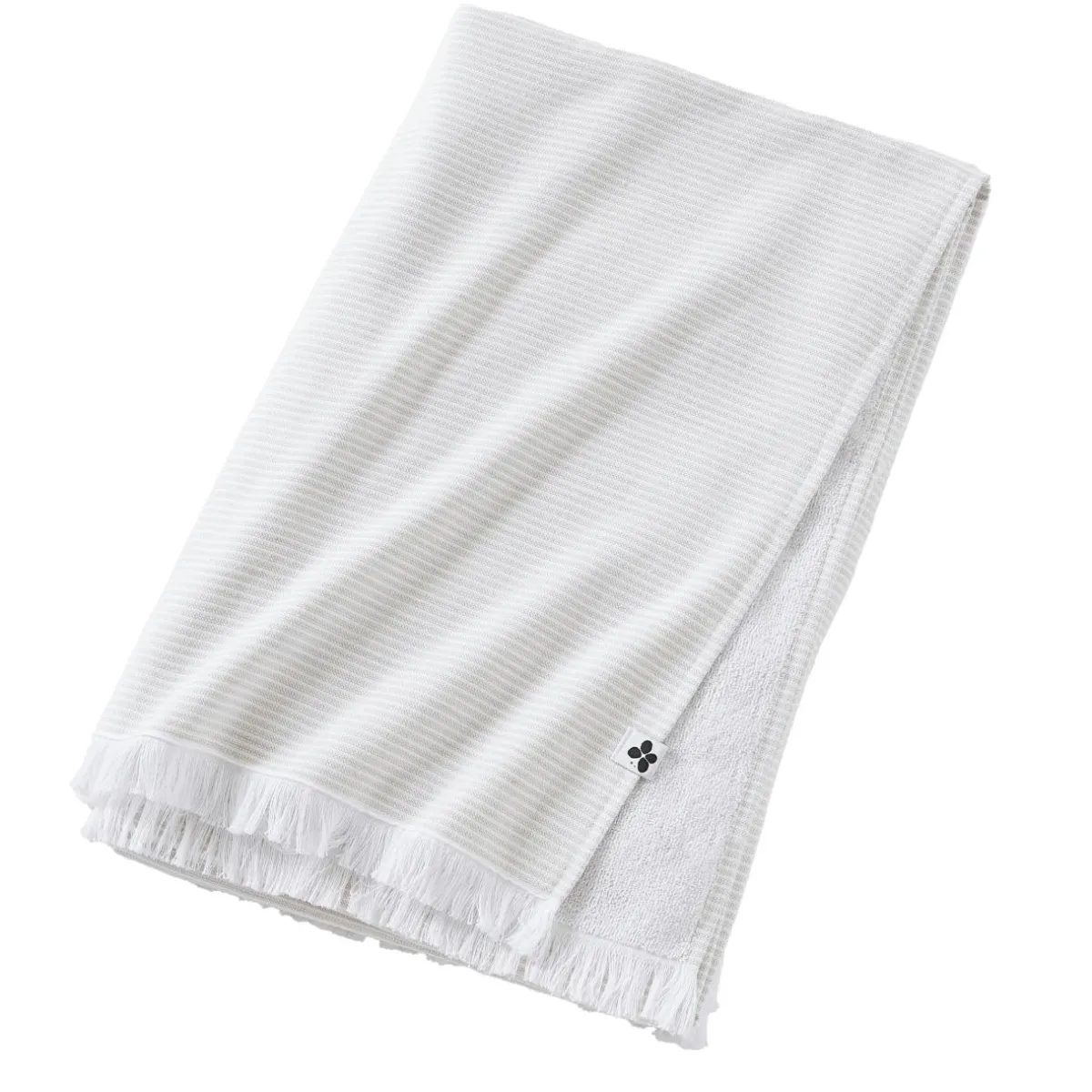 L'effet papillon Fouta coton et éponge (95 x 180 cm) Naël sable Beige Hot