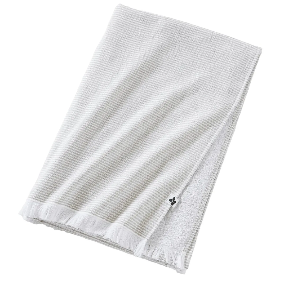 L'effet papillon Fouta coton et éponge (95 x 180 cm) Naël nénuphar Vert