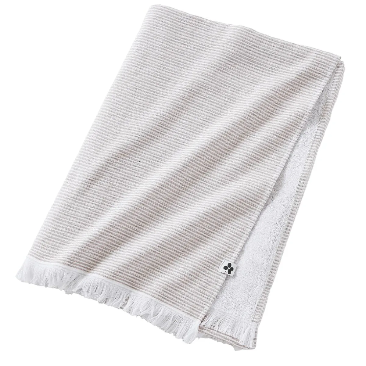 L'effet papillon Fouta coton et éponge (95 x 180 cm) Naël Corail Orange Online