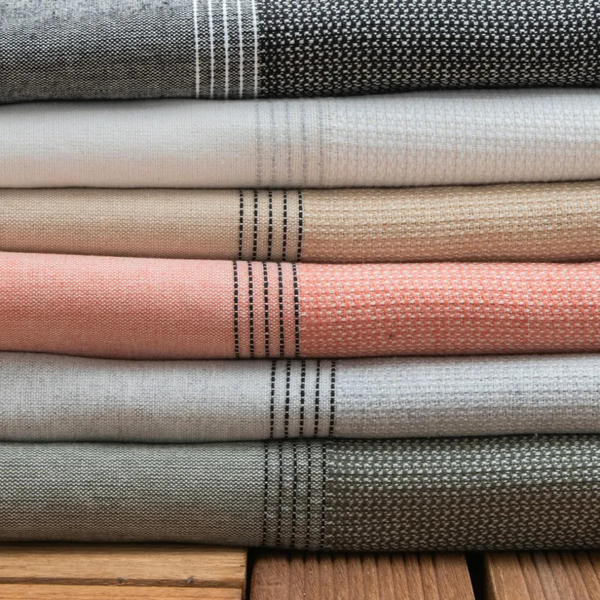 Fouta coton recyclé (100 x 200 cm) Beach Corail Orange Best
