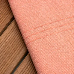 Fouta coton recyclé (100 x 200 cm) Sunshine Corail Orange