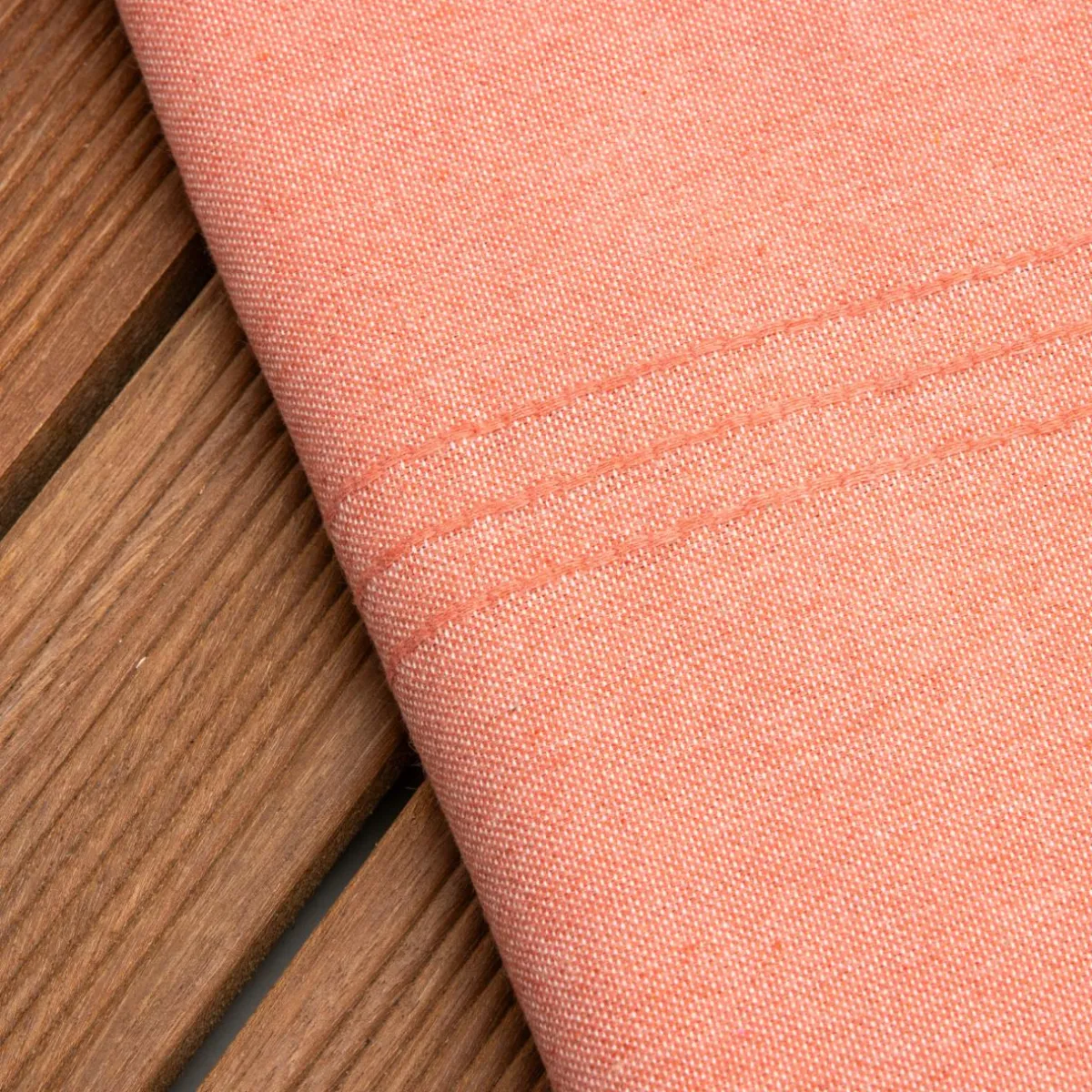 Fouta coton recyclé (100 x 200 cm) Sunshine Corail Orange
