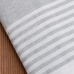 Fouta coton recyclé (200 x 200 cm) Summer e Gris