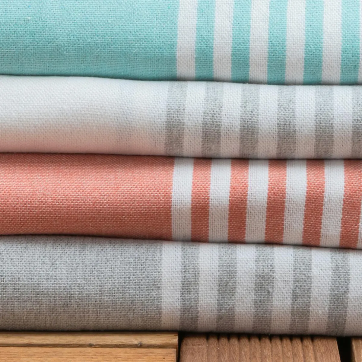 Fouta coton recyclé (200 x 200 cm) Summer e Gris