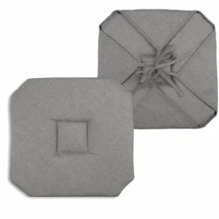 STOF Galette de chaise carrée à rabats (40 x 40 cm) Béa Taupe Discount
