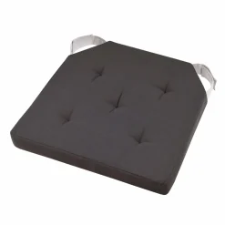 LOVELY CASA Galette de chaise carrée scratch (38 x 38 cm) Duo Gris Anthracite Best