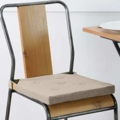 STOF Galette de chaise carrée scratch (38 x 38 cm) Duo Beige