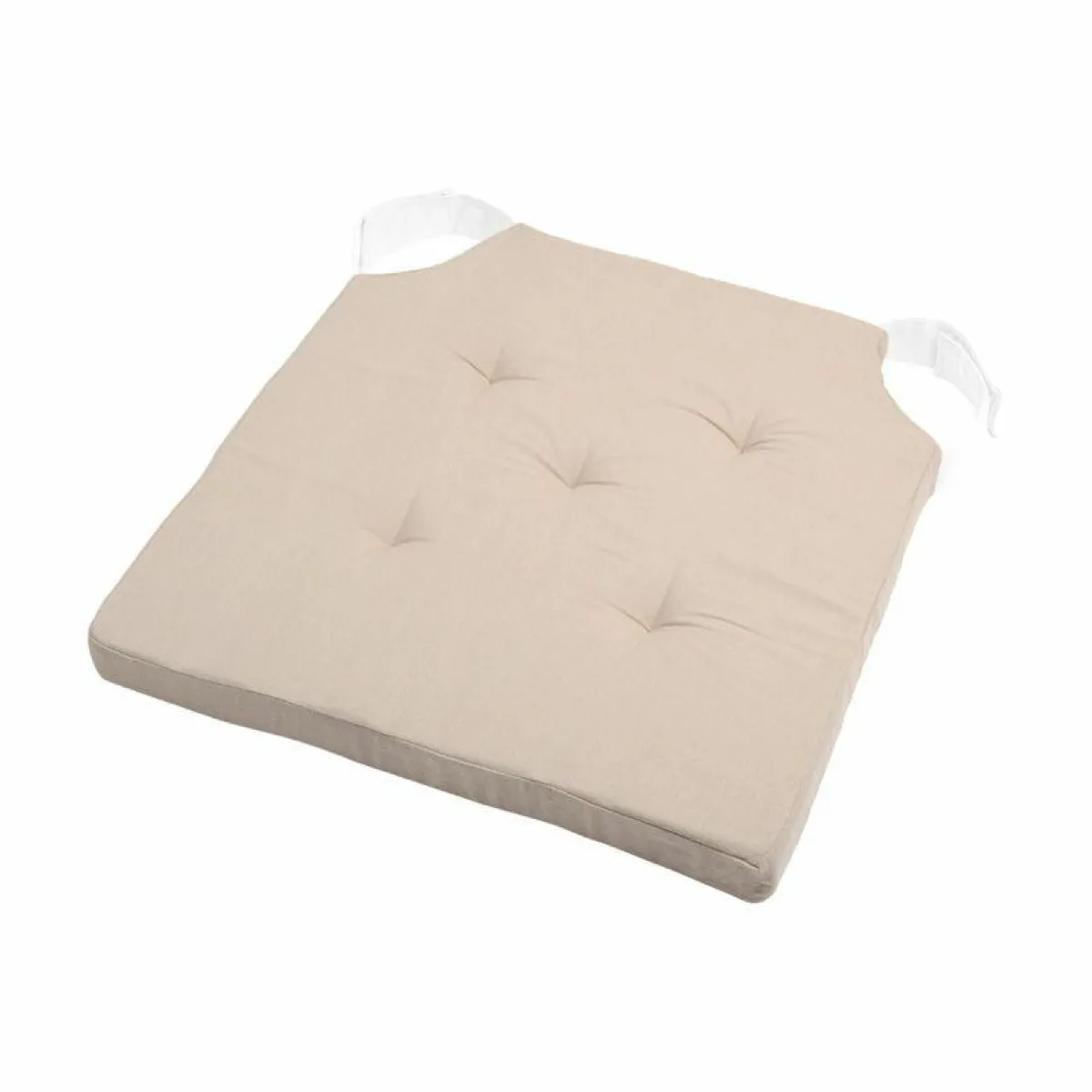 STOF Galette de chaise carrée scratch (38 x 38 cm) Duo Beige