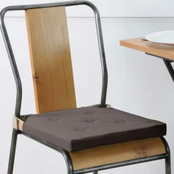 STOF Galette de chaise carrée scratch (38 x 38 cm) Duo Gris foncé Outlet