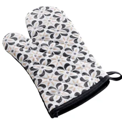 douceur d'intu017drieur Gant de cuisine ambidextre en coton (30 x 18 cm) Solaris Noir New