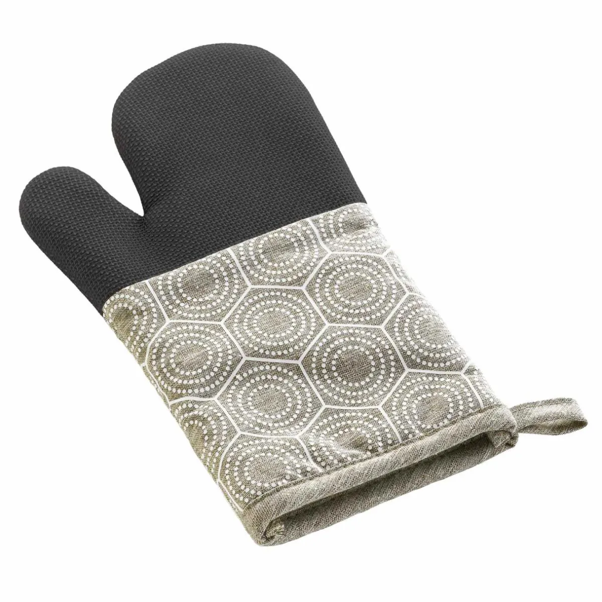 douceur d'intu017drieur Gant de cuisine ambidextre coton (30x18 cm) Alveis Beige Hot