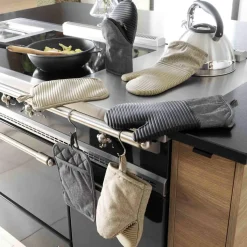 douceur d'intu017drieur Gant de cuisine ambidextre coton (30x18 cm) Adam Beige Sale