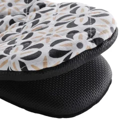 douceur d'intu017drieur Gant de cuisine coton (24.5 x 14.5 cm) Solaris Noir Discount