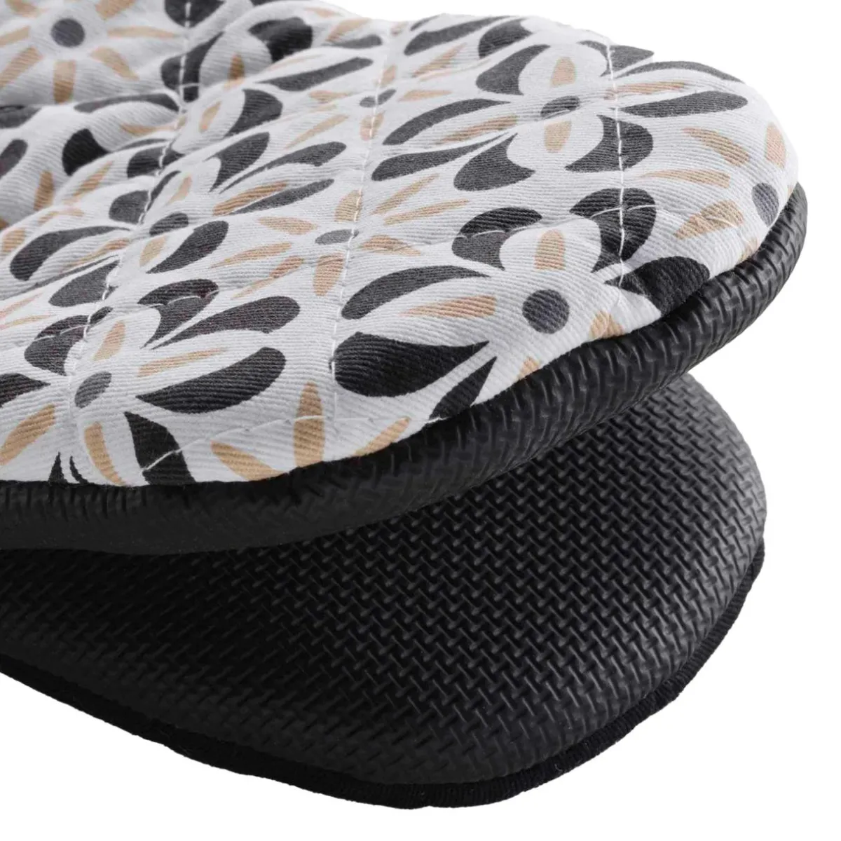 douceur d'intu017drieur Gant de cuisine coton (24.5 x 14.5 cm) Solaris Noir Discount