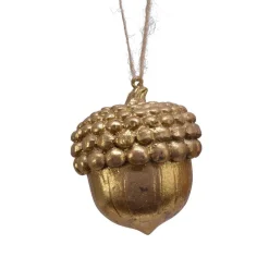 KAEMINGK Gland de Noël à suspendre (H8 cm) Vieux Chêne Or Discount
