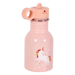 OSTARIA Gourde métal enfant (16 cm) Licorne Rose Online