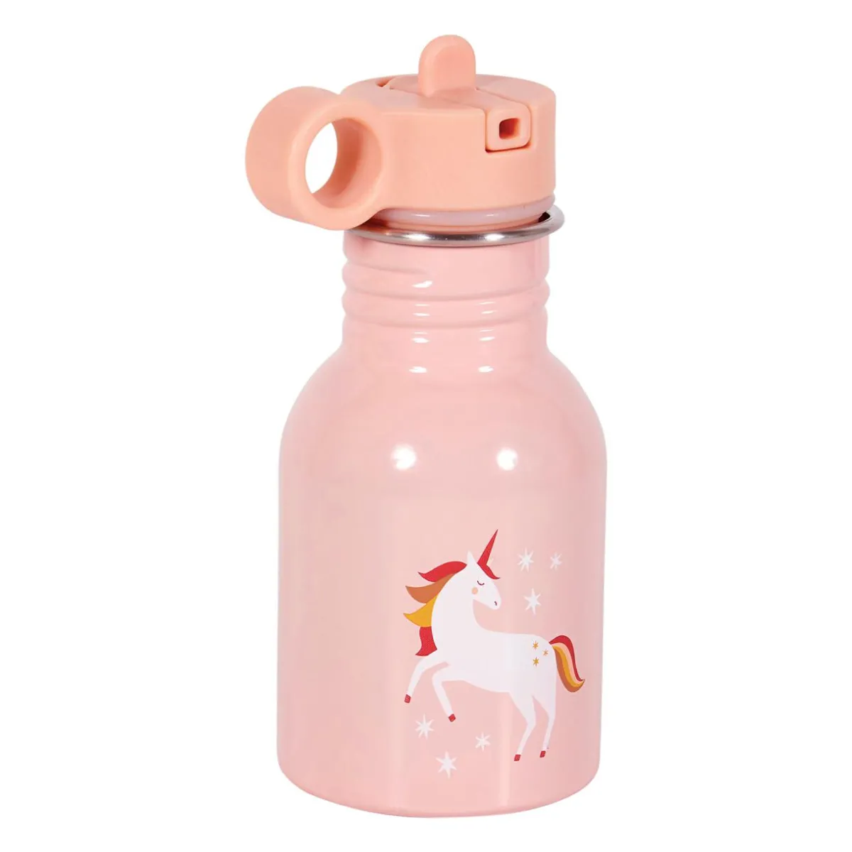 OSTARIA Gourde métal enfant (16 cm) Licorne Rose Online