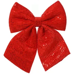 KAEMINGK Grand Noeud de Noël (H32 cm) Sequins Rouge New