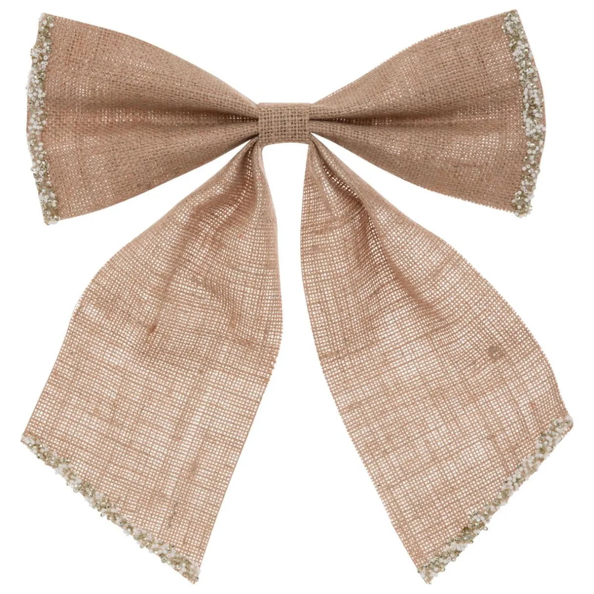JJA Grand nœud de Noël en jute (H28 cm) Sublimissime Naturel