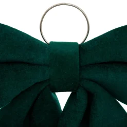 JJA Grand nœud de Noël (H72 cm) Prestige velours Vert sapin