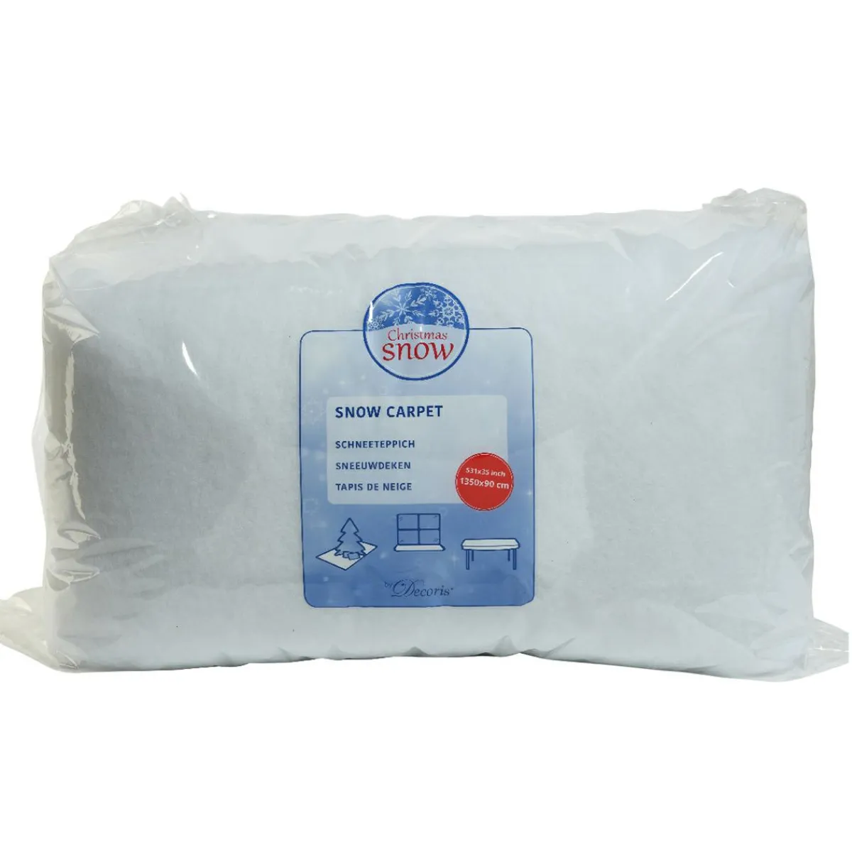 KAEMINGK Grand tapis de neige rectangulaire (90 x 1350 cm) Blanc Best