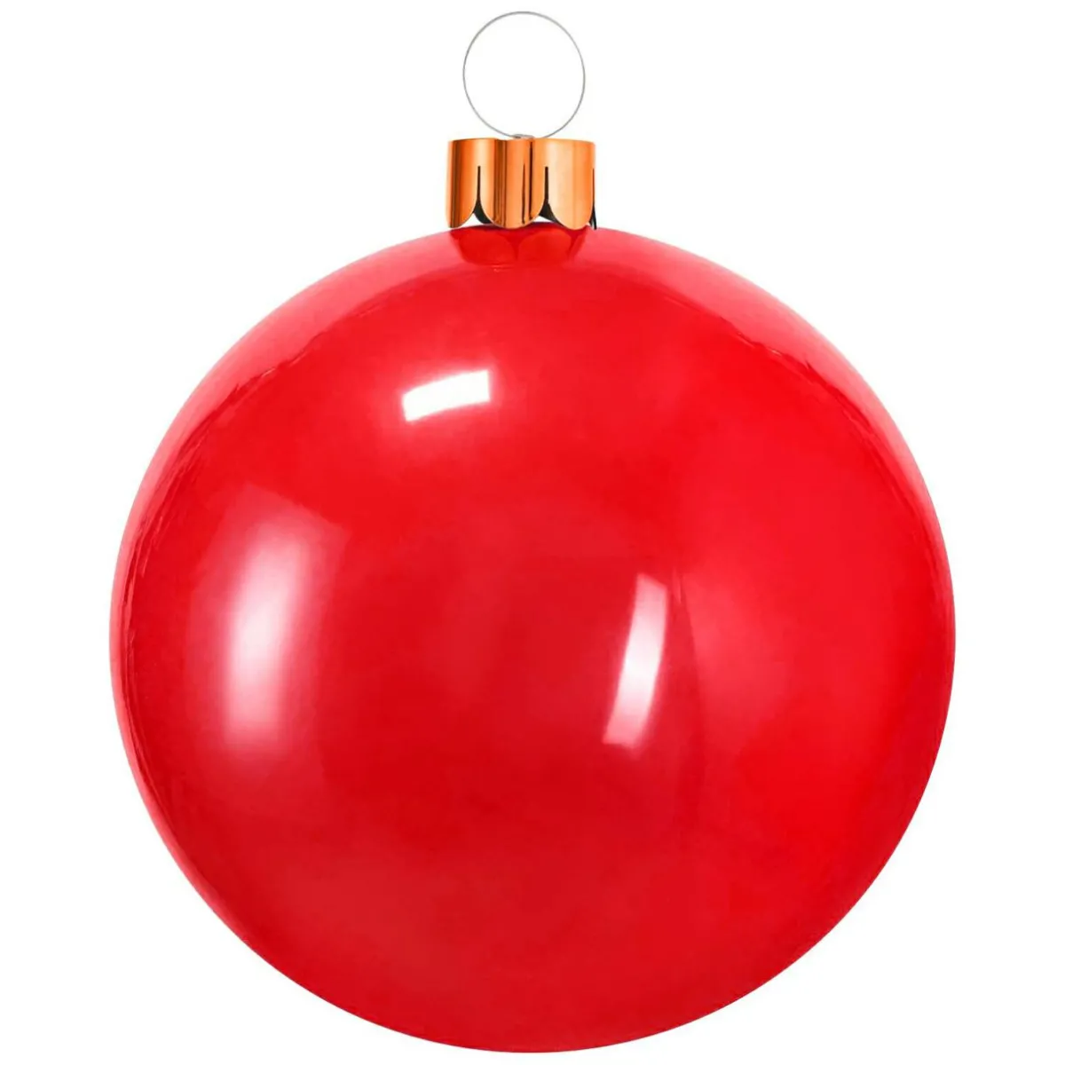 KOOPMAN Grande boule de Noël gonflable (D45 cm) Rouge Hot