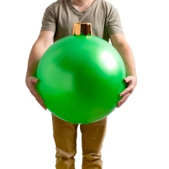 KOOPMAN Grande boule de Noël gonflable (D45 cm) Vert