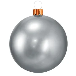 KOOPMAN Grande boule de Noël gonflable (D65 cm) Argent