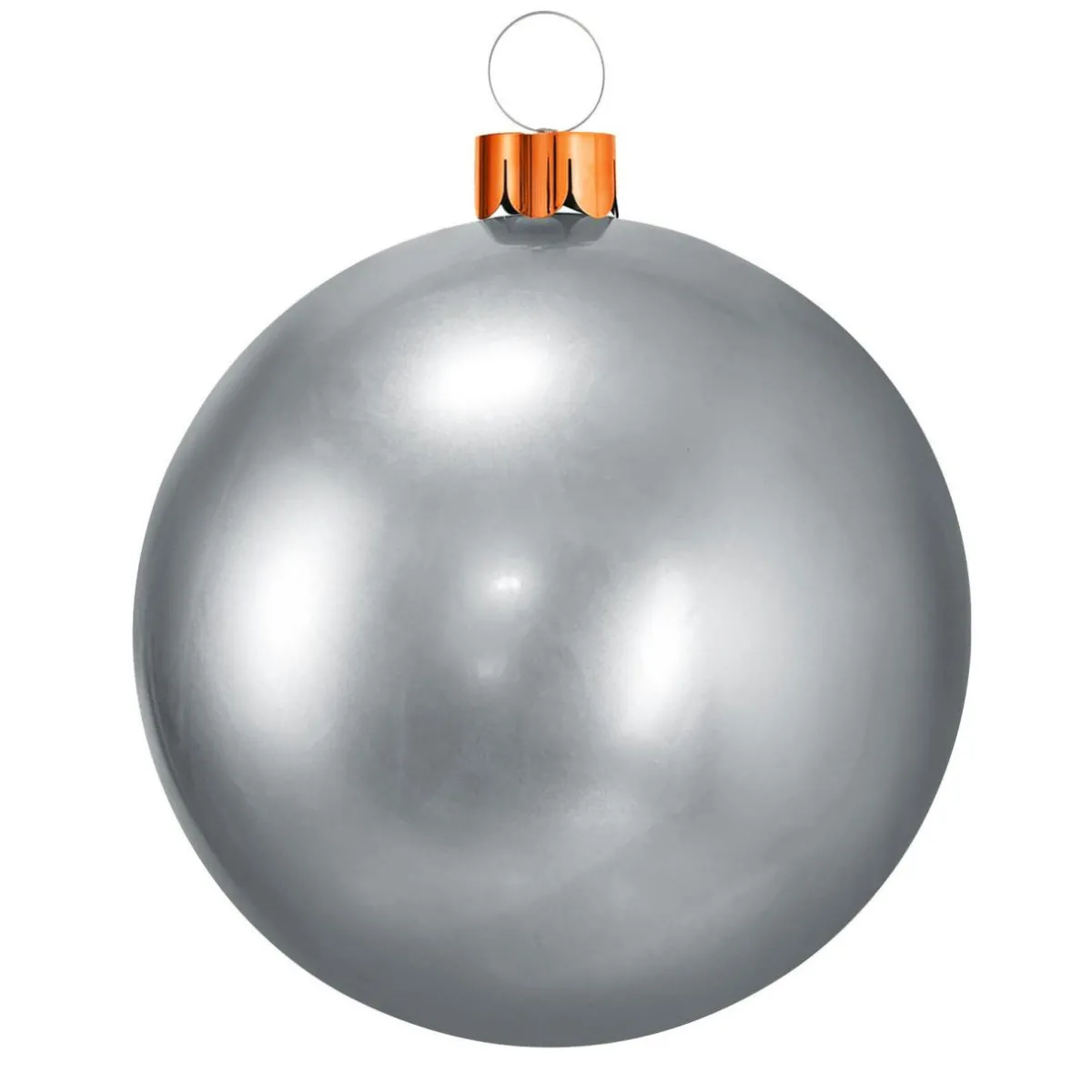 KOOPMAN Grande boule de Noël gonflable (D45 cm) Argent