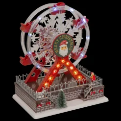 JJA Grande roue musicale et animée (H28 cm) Christmas Multicolore New