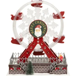 JJA Grande roue musicale et animée (H28 cm) Christmas Multicolore New