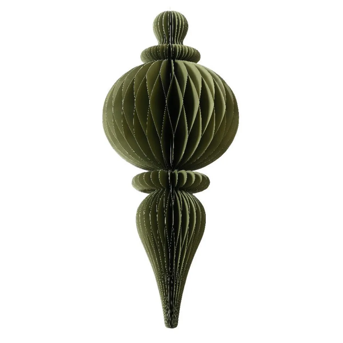 KAEMINGK Grande Suspension de Noël en papier (H80 cm) fermeture Magnétique Vert romarin Best