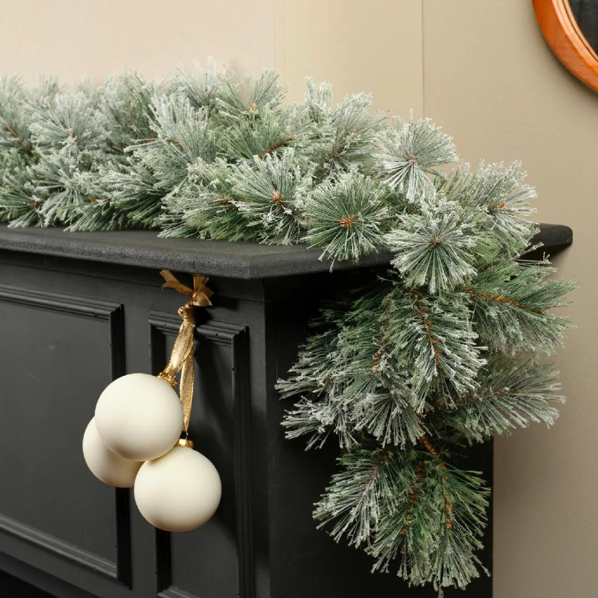 KAEMINGK Guirlande de sapin (270 - D25 cm) Bromley Vert enneigé Sapin enneigé Outlet