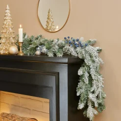 KAEMINGK Guirlande de sapin (270 cm - D20) Aspen Vert enneigé Sapin enneigé Outlet