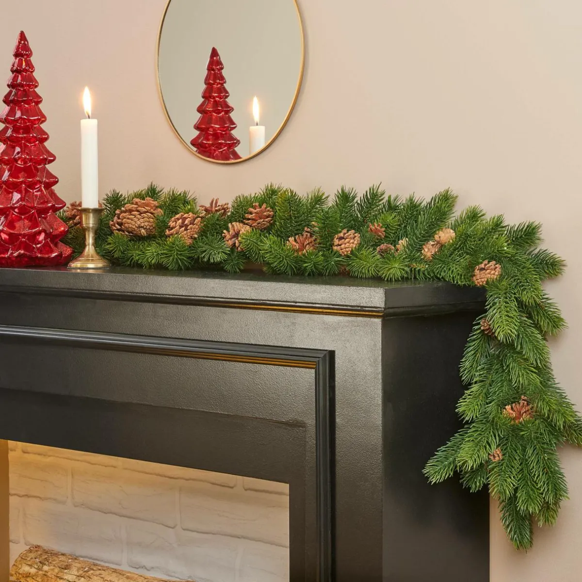 KAEMINGK Guirlande de sapin (180 cm) Eagle Mountain Vert sapin Sapin vert