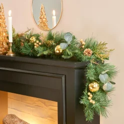 FEERIC LIGHTS Guirlande de sapin (200 cm) Feuilles d'eucalyptus Vert Sapin vert Sale