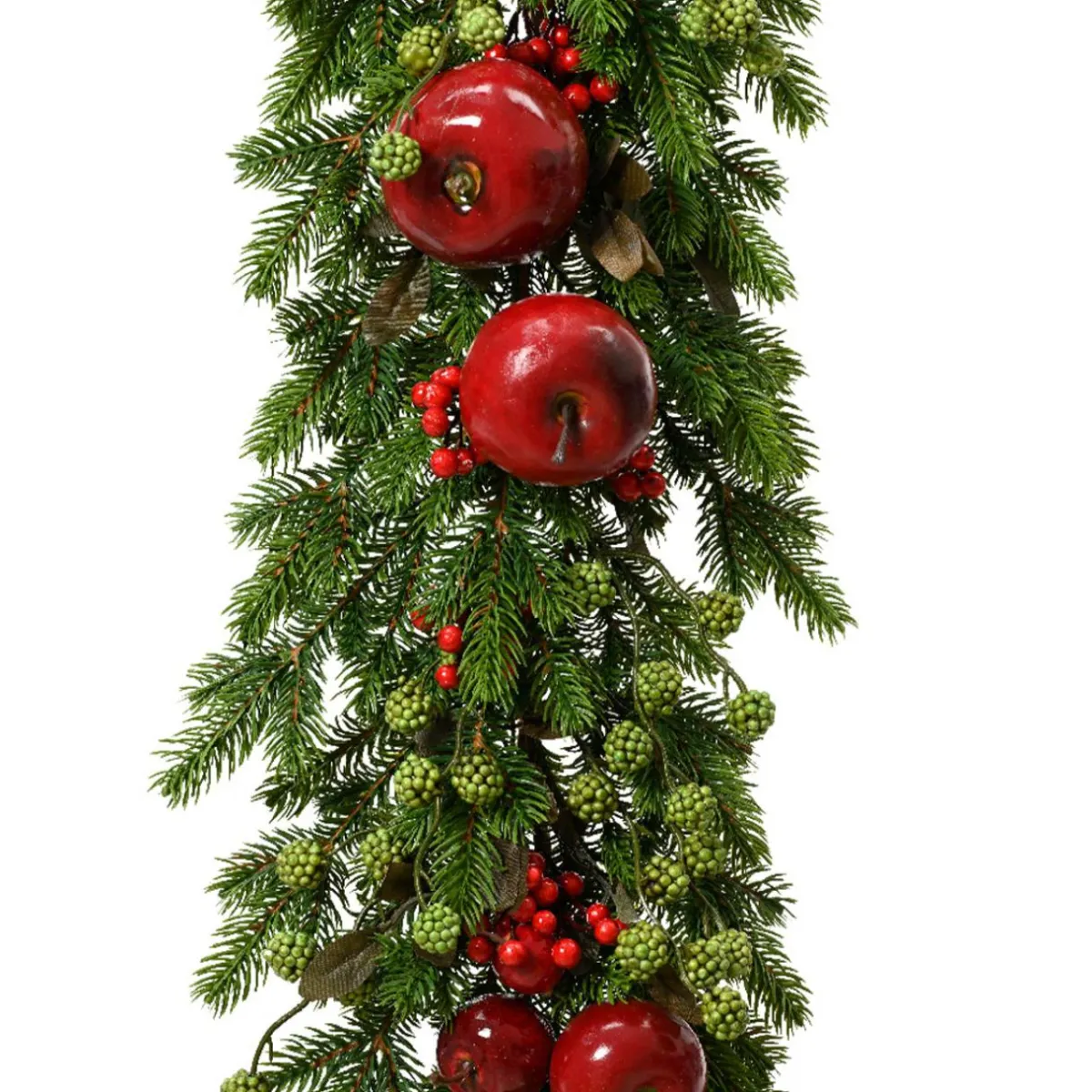 KAEMINGK Guirlande de sapin (180 cm) Pommes sucrées Rouge Outlet