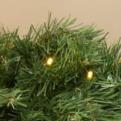EMINZA Guirlande de sapin lumineuse (180 cm - D25) Royal Vert et blanc chaud Sapin vert lumineux Hot