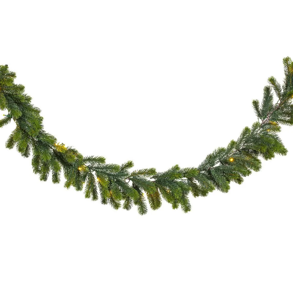 EMINZA Guirlande de sapin lumineuse 50 Led (270 cm - D30) Manitoba Blanc chaud Sapin vert lumineux Outlet