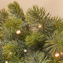 EMINZA Guirlande de sapin lumineuse 35 LED (180 cm) Winnipeg Vert et Blanc chaud Sapin vert lumineux Best