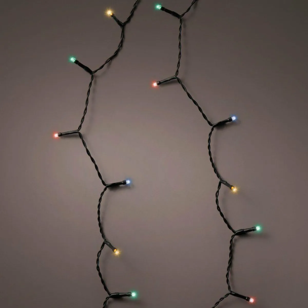 KAEMINGK Guirlande lumineuse à piles 3,50 m 48 LED câble noir Durawise Multicolore Multicolore - câble noir Sale