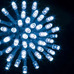 Feeric Lights & Christmas Guirlande lumineuse 50 m 500 LED câble transparent Timer Bleu Bleu - câble Transparent Hot