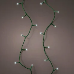 KAEMINGK Guirlande lumineuse 18,70 m 250 LED câble vert Raccordable Blanc froid New