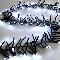 KOOPMAN Guirlande lumineuse 5,60 m 768 LED câble noir Boa Blanc froid Blanc Froid - câble noir Online