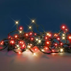 BLACHERE Guirlande lumineuse 8 m 128 LED câble vert Flashing light Bicolore Rouge et blanc chaud Bicolore Rouge / Blanc chaud - câble transparent Sale