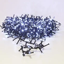 KOOPMAN Guirlande lumineuse 20 m 1410 LED câble noir Boa effet cascade Blanc froid Clearance