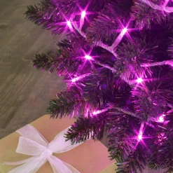 BLACHERE Guirlande lumineuse 8 m 128 LED câble transparent Rose Hot