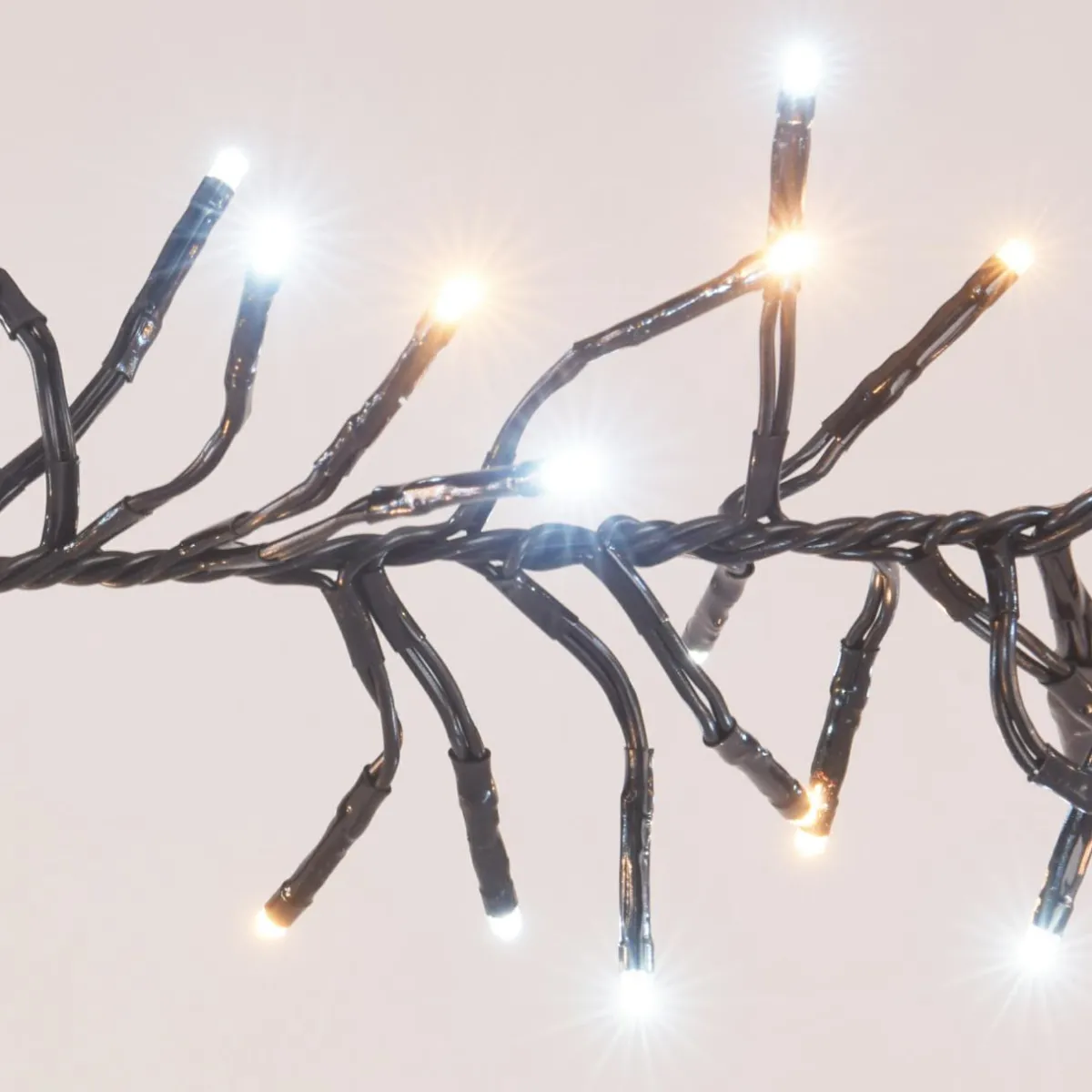 KOOPMAN Guirlande lumineuse 5,60 m 768 LED câble noir Boa Bicolore Blanc chaud et froid Bicolore Blanc chaud / Froid - câble noir Best