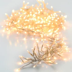 KOOPMAN Guirlande lumineuse 8,40 m 1152 LED câble transparent Boa Blanc chaud Blanc Chaud - câble transparent Hot