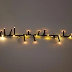 KOOPMAN Guirlande lumineuse 15 m 1060 LED câble noir Boa effet cascade Blanc chaud Clearance